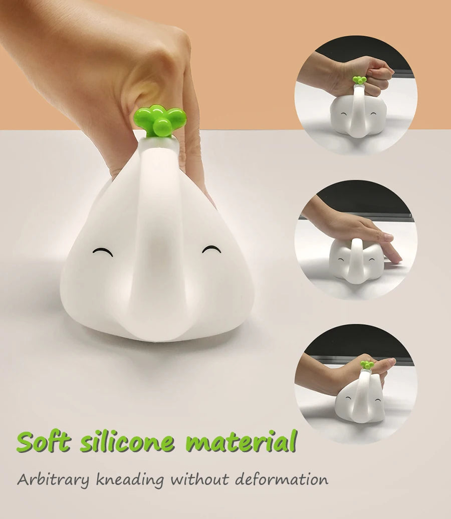 Veilleuse Enfant Éléphant – Lampe de Nuit Douce et Rechargeable USB