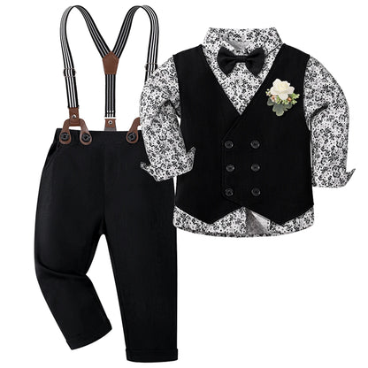 Ensemble Gentleman Garçon – Costume Élégant 6PCS