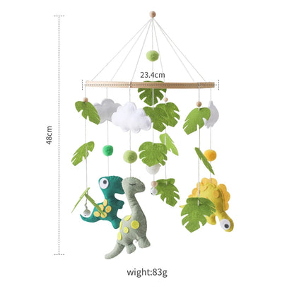 Mobile Bébé en Feutrine – Montgolfières pour Lit et Chambre d’Enfant