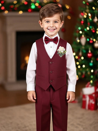 Ensemble Gentleman Garçon – Costume Élégant 6PCS