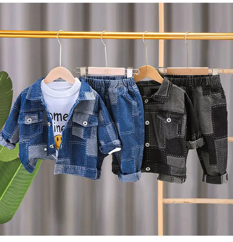 Ensemble Jean Enfant 2-10 Ans – Veste & Pantalon Tendance