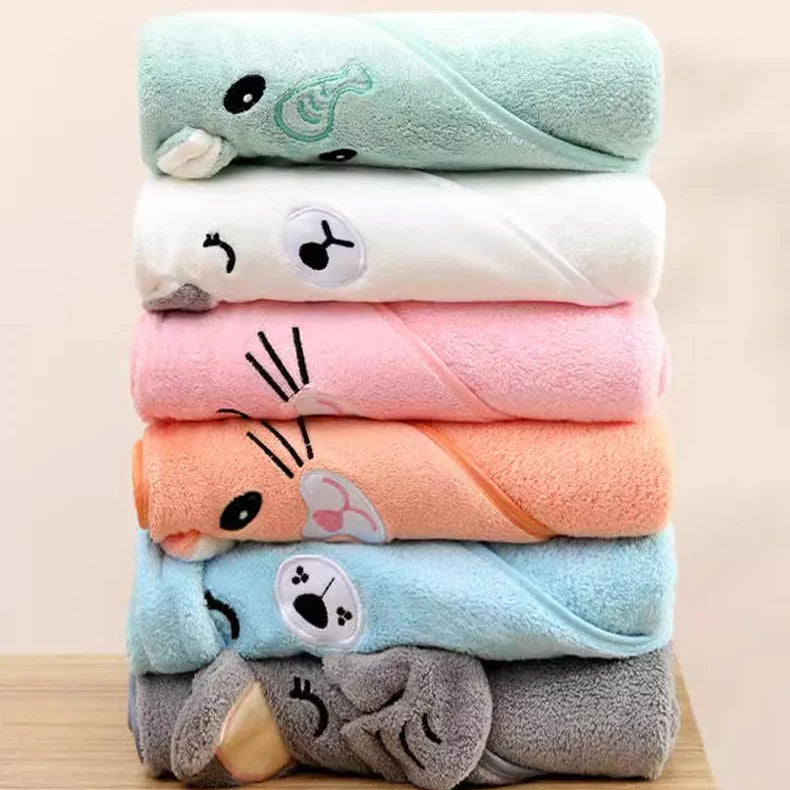 Serviette Bébé Ultra Douce – Absorbante et Confortable pour Après le Bain