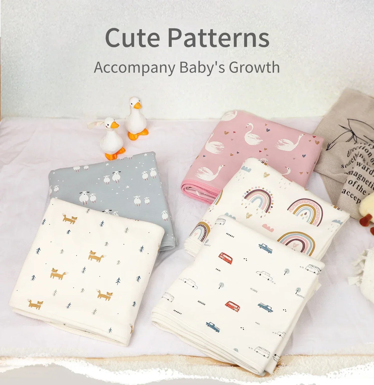 Couverture Bébé 100% Coton – Douce, Respirante et Parfaite pour Nouveau-nés