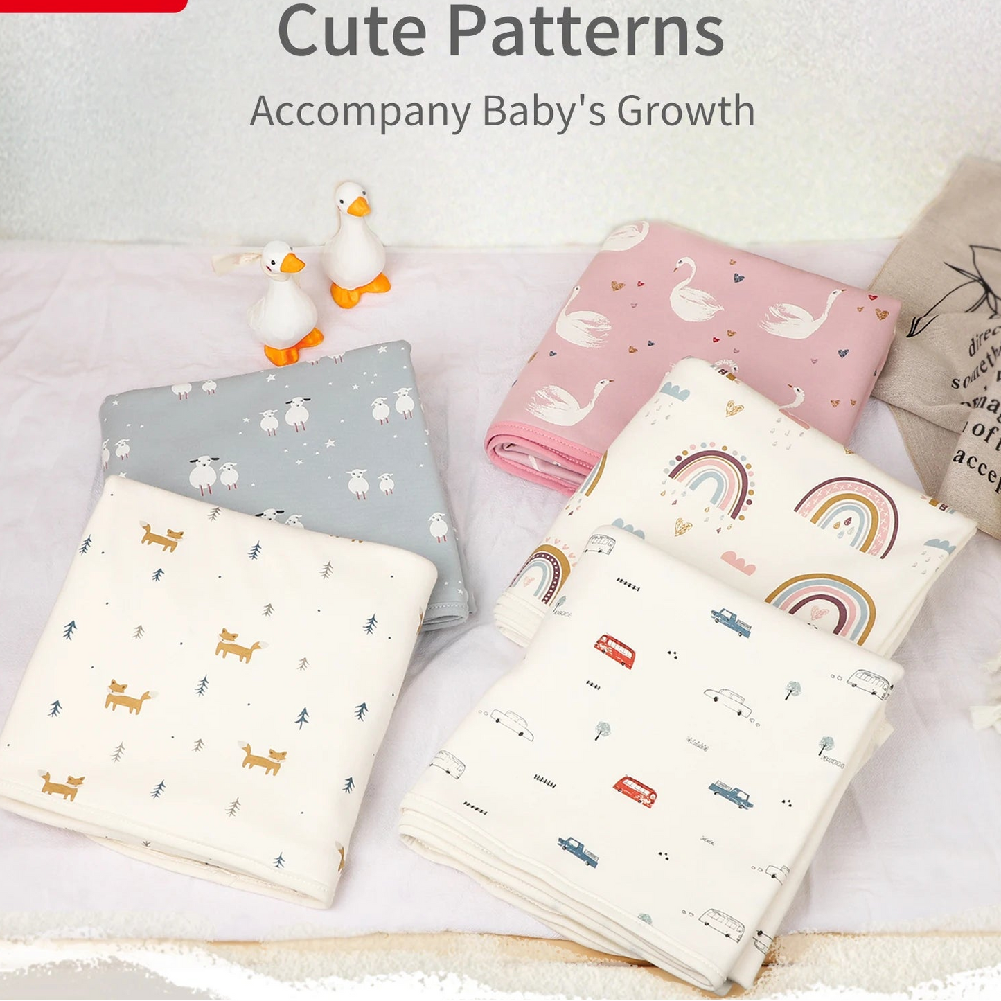 Couverture Bébé 100% Coton – Douce, Respirante et Parfaite pour Nouveau-nés