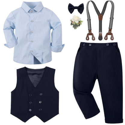 Ensemble Gentleman Garçon – Costume Élégant 6PCS