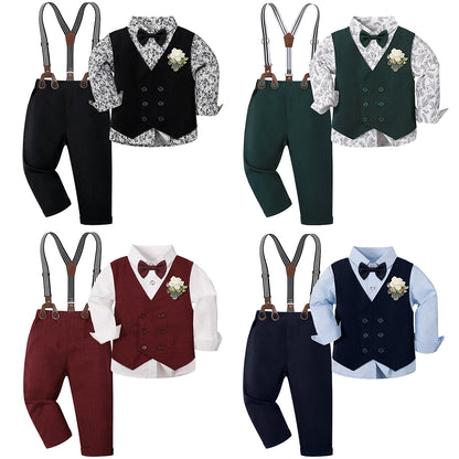 Ensemble Gentleman Garçon – Costume Élégant 6PCS