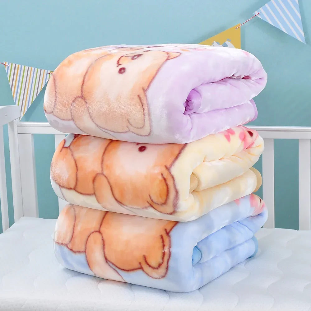 Couverture Bébé Motifs Cartoon – Douce, Chaude et Parfaite pour les Tout-Petits