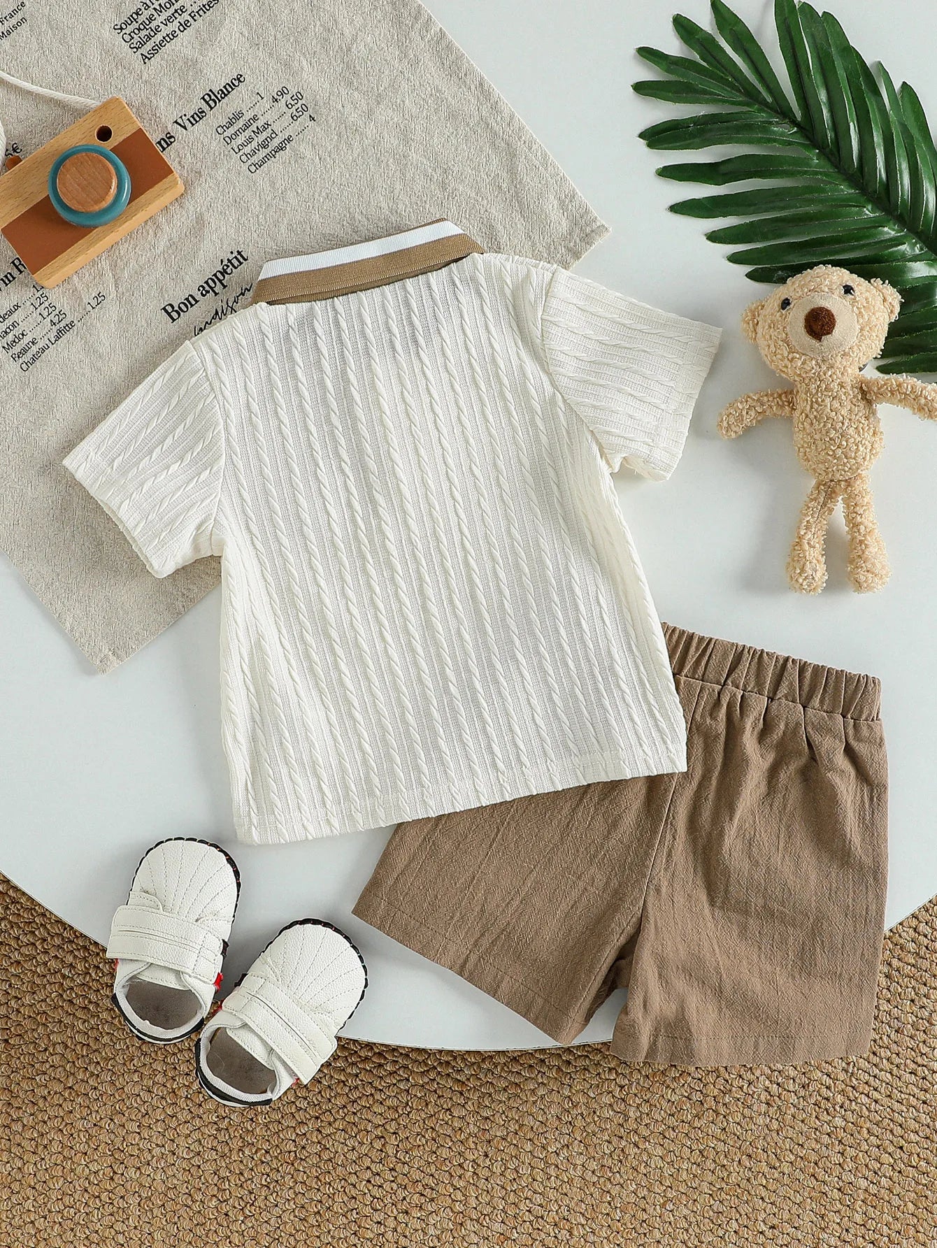 Haut + Short Bébé Garçon – Motif Ours