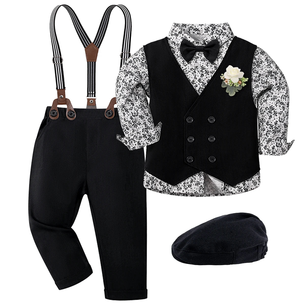 Ensemble Gentleman Garçon – Costume Élégant 6PCS