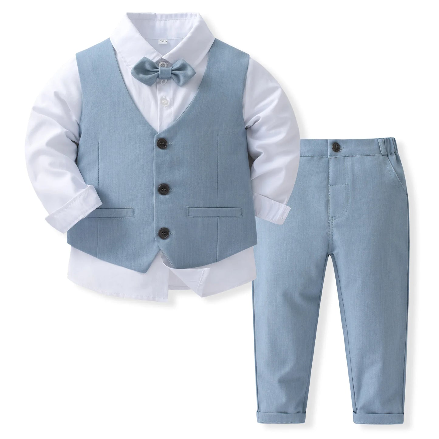 Ensemble Gentleman Garçon – Costume Élégant avec Gilet