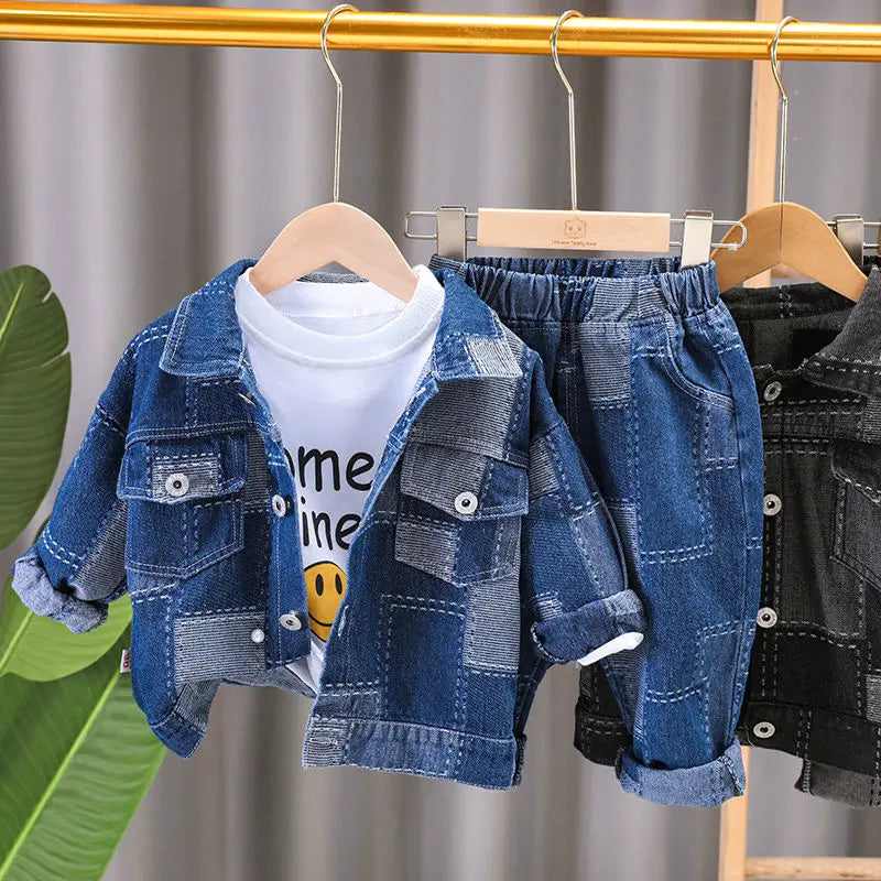 Ensemble Jean Enfant 2-10 Ans – Veste & Pantalon Tendance