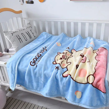 Couverture Bébé Motifs Cartoon – Douce, Chaude et Parfaite pour les Tout-Petits