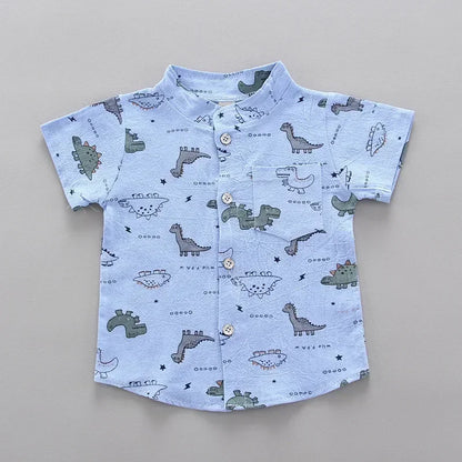 Ensemble Été Bébé Garçon – Haut & Short Décontracté (2 pièces)