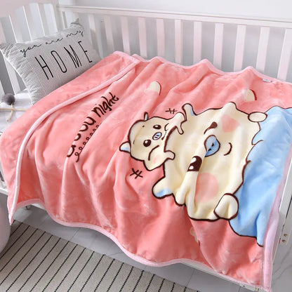 Couverture Bébé Motifs Cartoon – Douce, Chaude et Parfaite pour les Tout-Petits