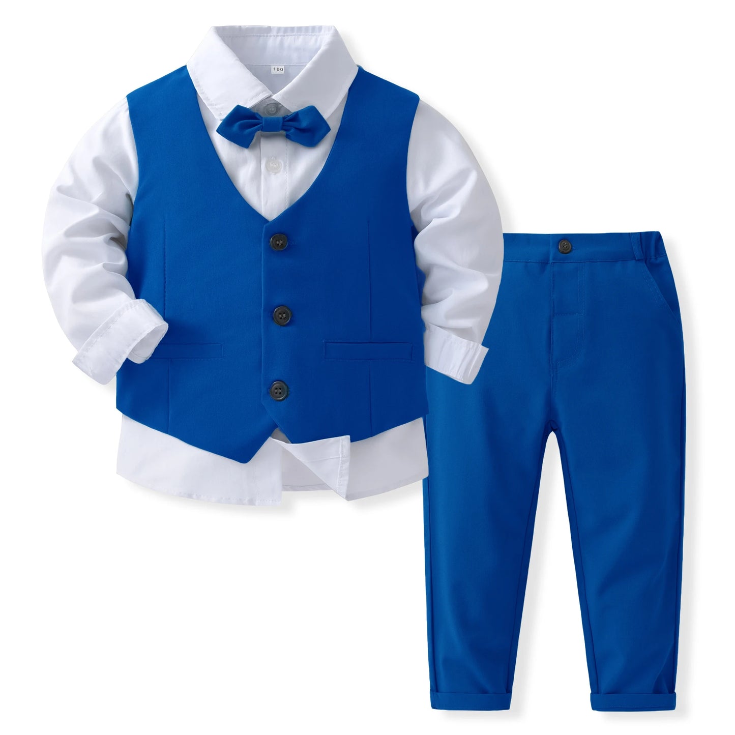 Ensemble Gentleman Garçon – Costume Élégant avec Gilet