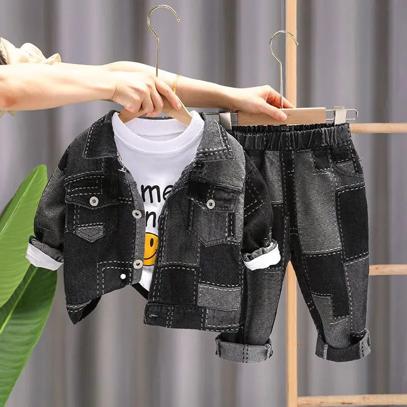 Ensemble Jean Enfant 2-10 Ans – Veste & Pantalon Tendance