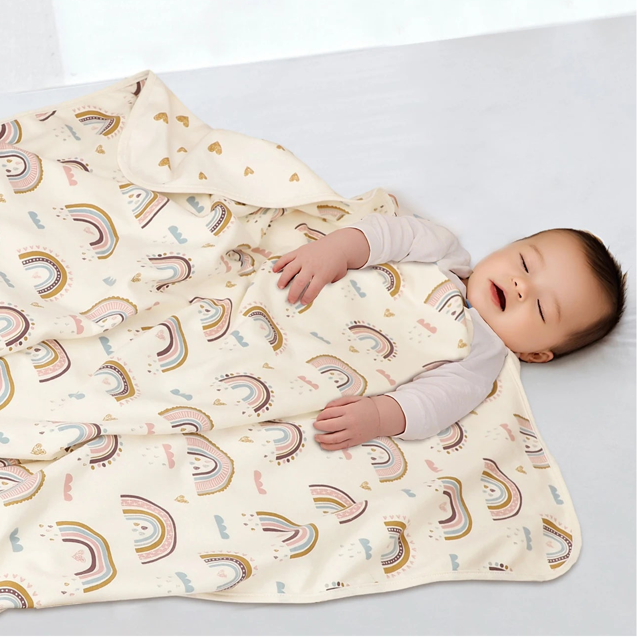 Couverture Bébé 100% Coton – Douce, Respirante et Parfaite pour Nouveau-nés