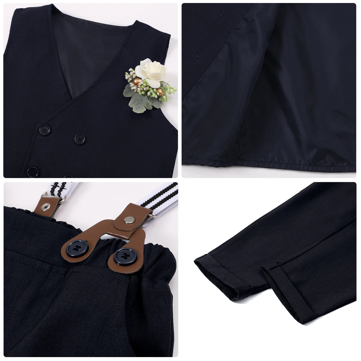 Ensemble Gentleman Garçon – Costume Élégant 6PCS