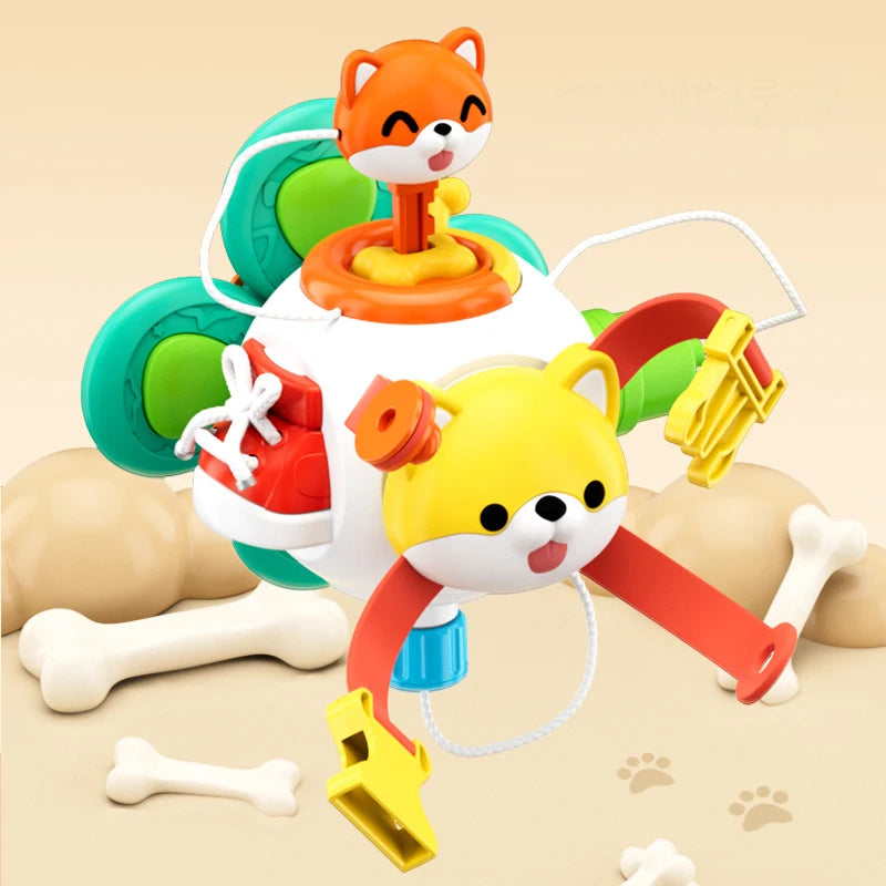 Cube d’activités Montessori pour bébé – Jouet sensoriel éducatif et d’apprentissage