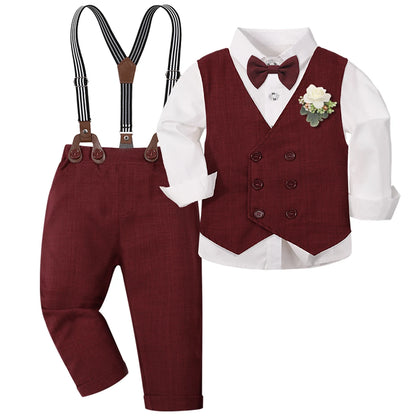Ensemble Gentleman Garçon – Costume Élégant 6PCS
