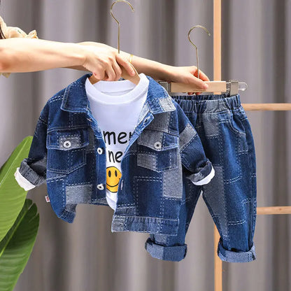 Ensemble Jean Enfant 2-10 Ans – Veste & Pantalon Tendance